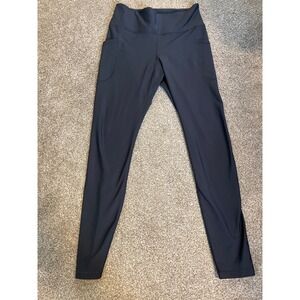 Old Navy Active High Rise PowerSoft Go Dry Black Leggings Size L